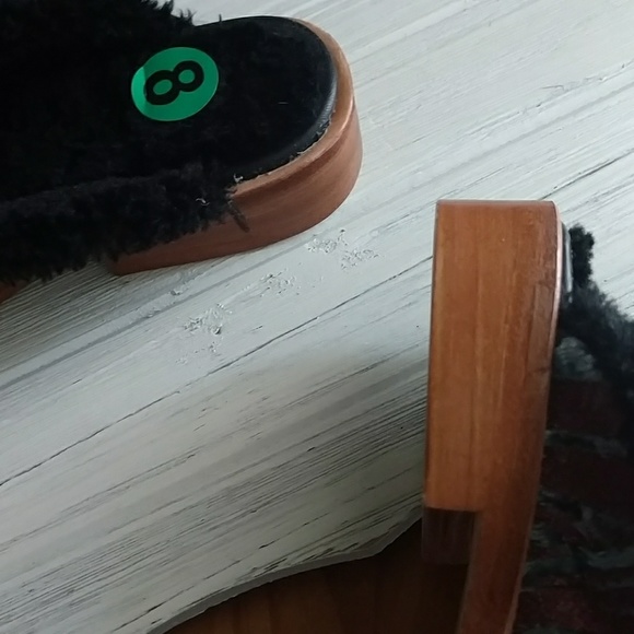 Free people Mules Sherpa lined Butterfly shoes 8.5 - Picture 3 of 4